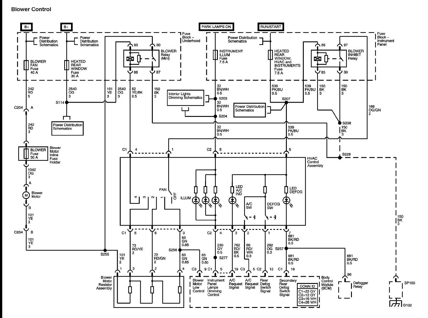 2003 Chevy Silverado Climate Control Wiring Diagram